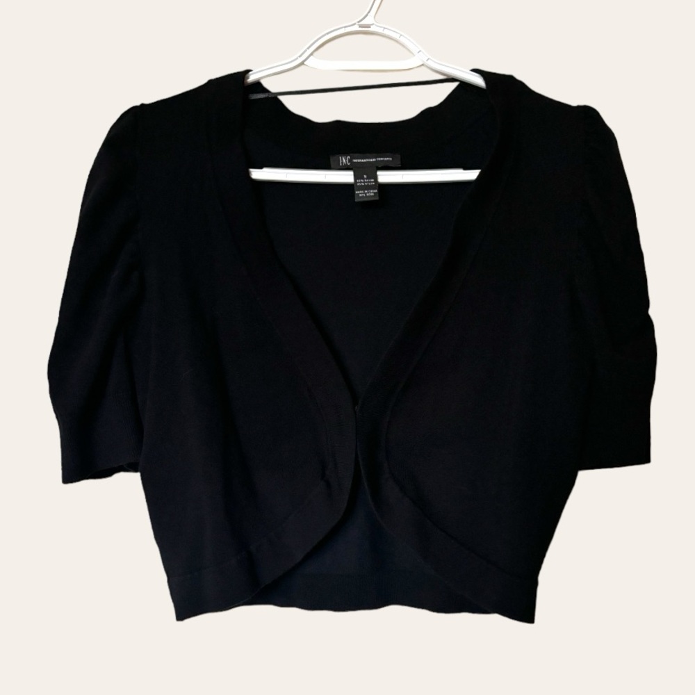 INC: International Concepts Size Small short open front cardigan